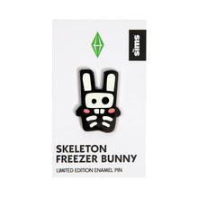 Load image into Gallery viewer, Skeleton Freezer Bunny Pin
